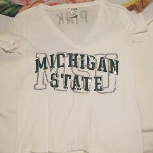 Victoria's Secret Pink MSU tee